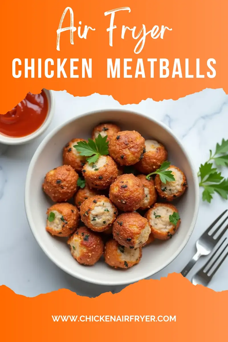 Air Fryer Chicken Meatballs